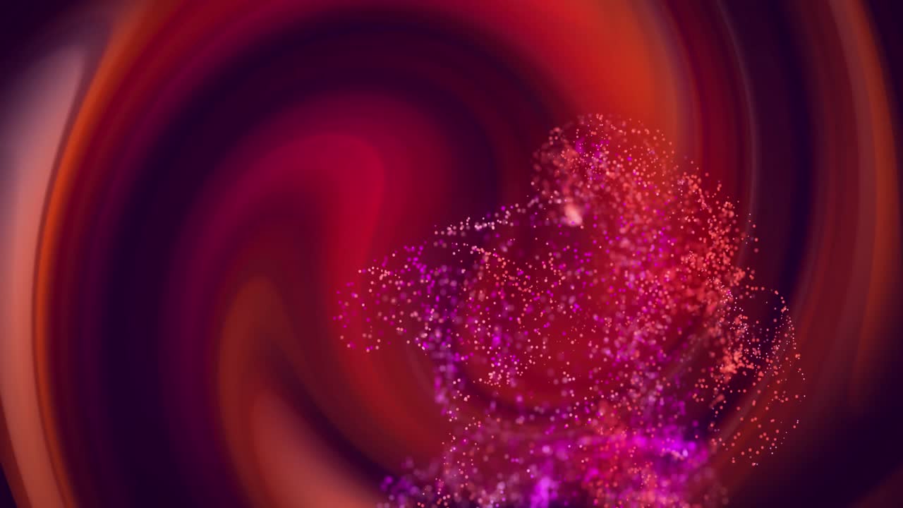 animación de luces brillantes en movimiento y ondas sobre un fondo negro