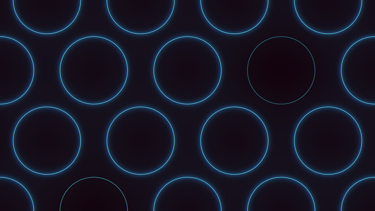 patrón de círculo azul brillante sobre fondo negro