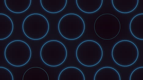 glowing blue circle pattern on black background