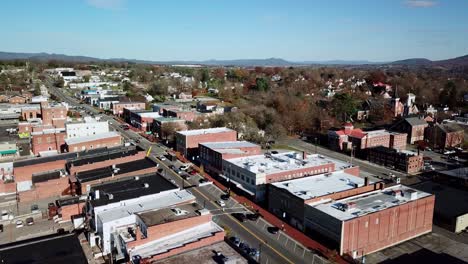 Wytheville-Virginia,-Wytheville-Va-Aerial-over-Downtown