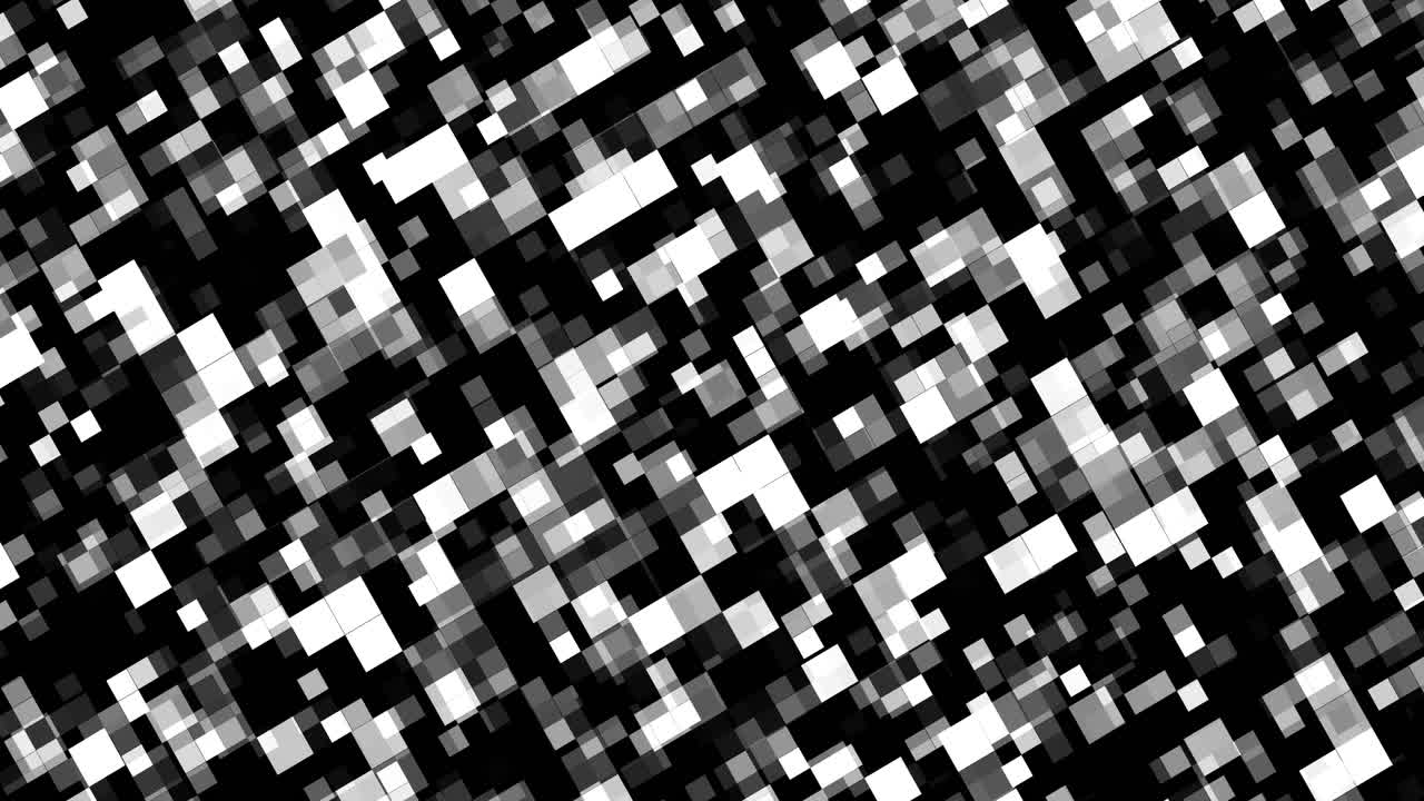 Dynamic Abstract Black and White Squares Pattern Loop
