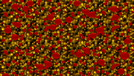 linternas linternas chino fondo de bucle rojo