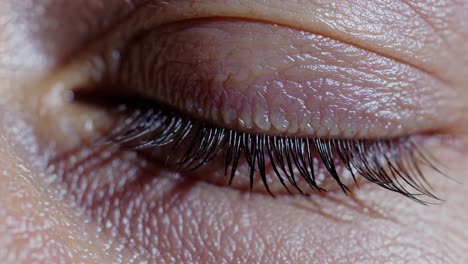 close-up of an eye with various visual effects