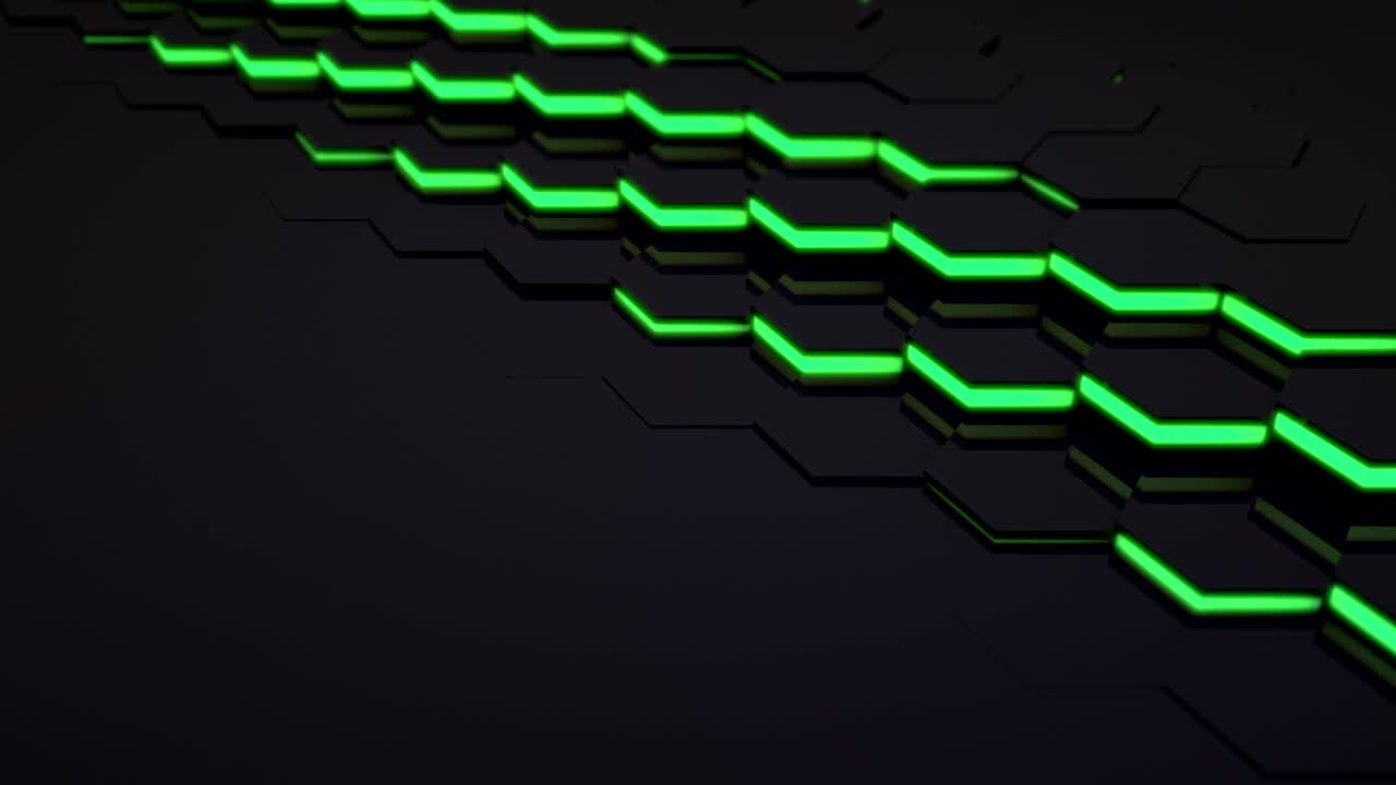 3D Loop Hexagonal Motion Graphic Background