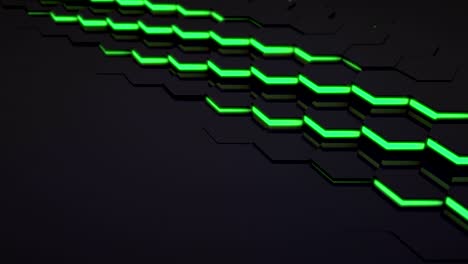 3d loop hexagonal motion graphic background