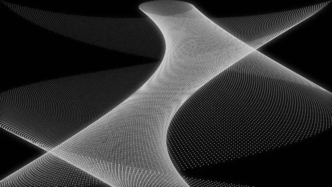 White color Dot Shape Pattern animation motion graphics