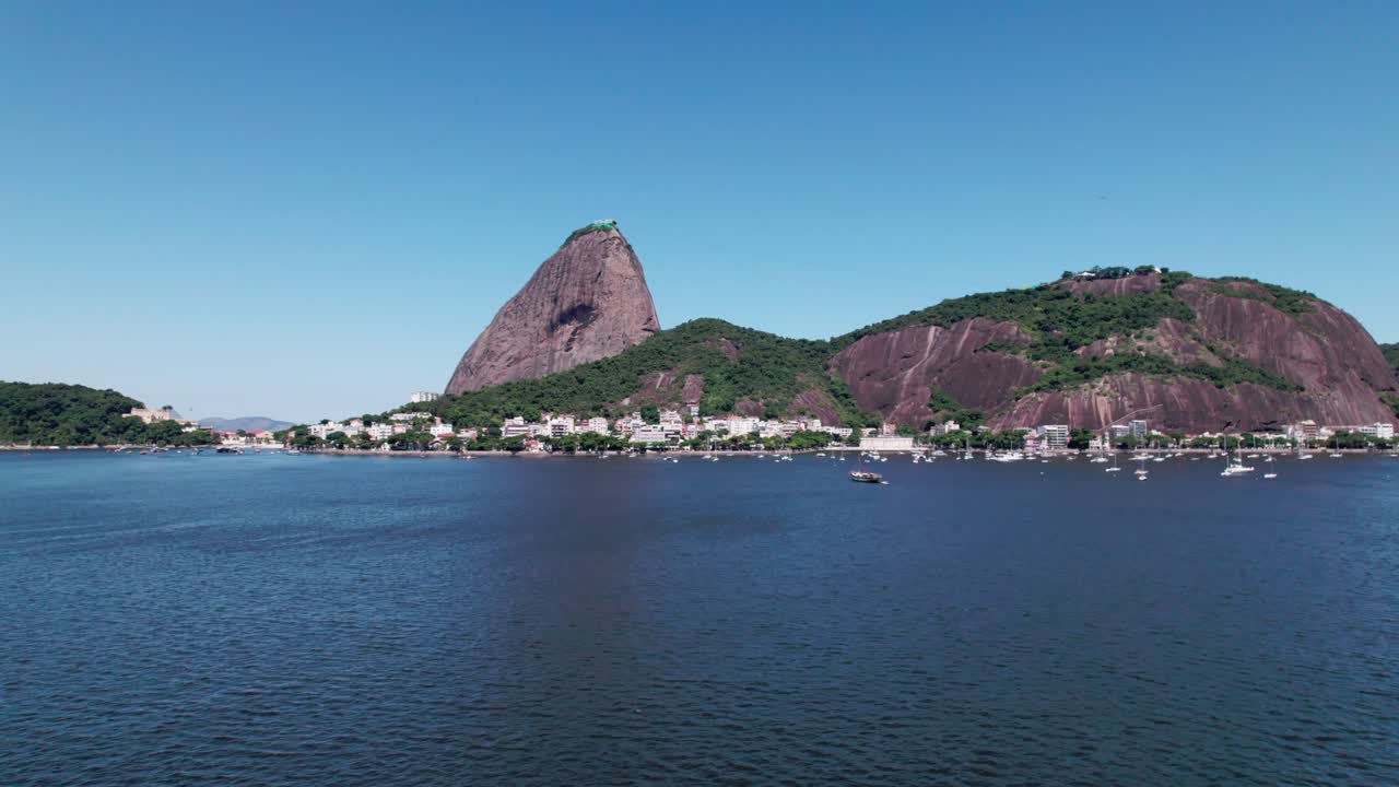 sugarloaf mountain, peak rock formation, guanabara bay의 입구, 반도