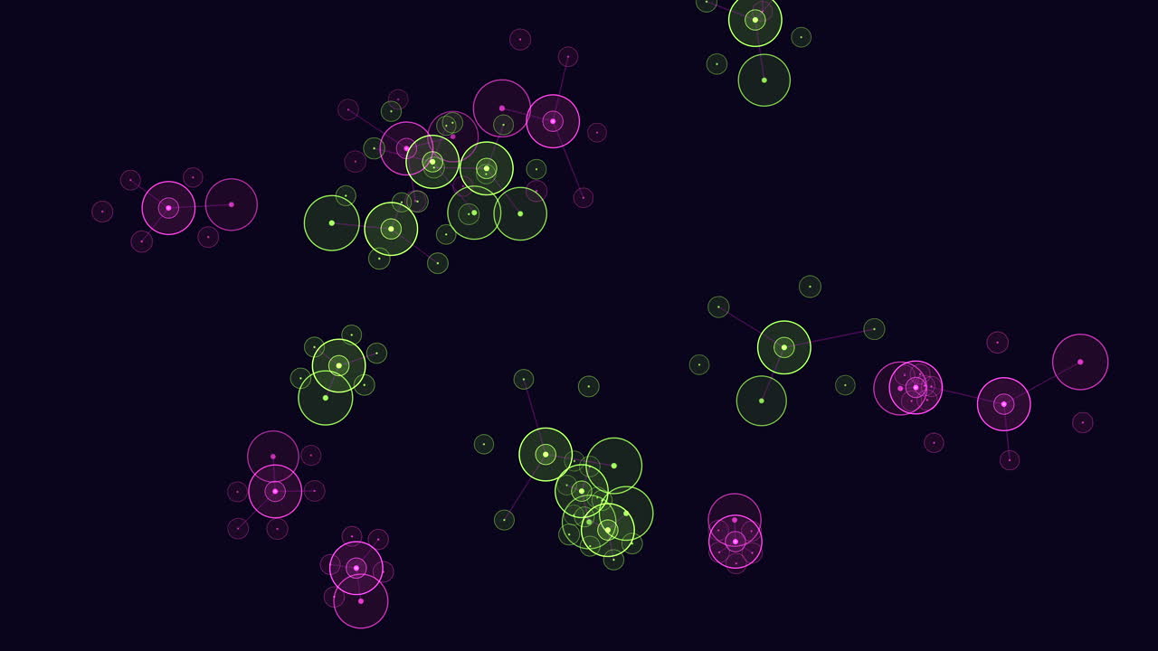활기찬 패턴의 원은 복잡한 거미줄 디자인을 형성합니다.