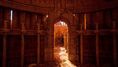 ruins of an ancient temple in the desert