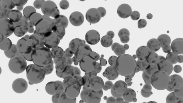 Sfondo Astratto con Sfera Grigia