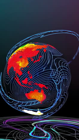 abstract representation of the earth
