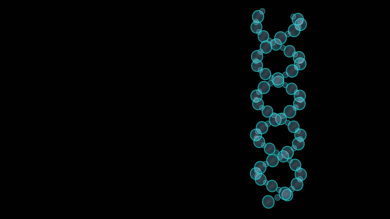 estructura de adn de molécula generada digitalmente sin costuras