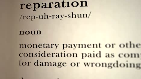 reparation definition