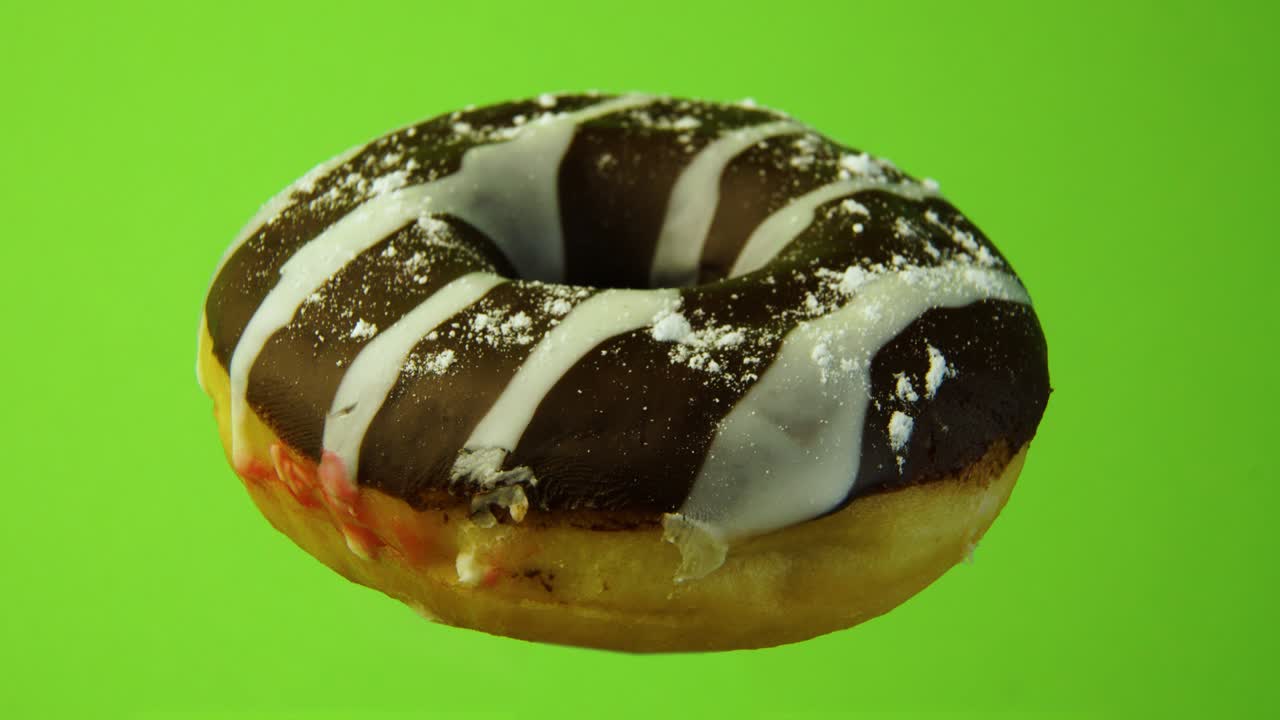 el delicioso y dulce donut girando