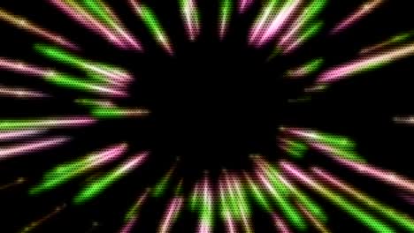 fondo de movimiento que muestra el punto de vista en primera persona volando a través de túneles digitales abstractos futuristas