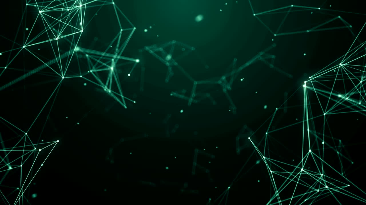 Plexus abstract network white technology science background loop