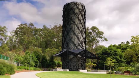 colourful brisbane tunnel exhaust stack