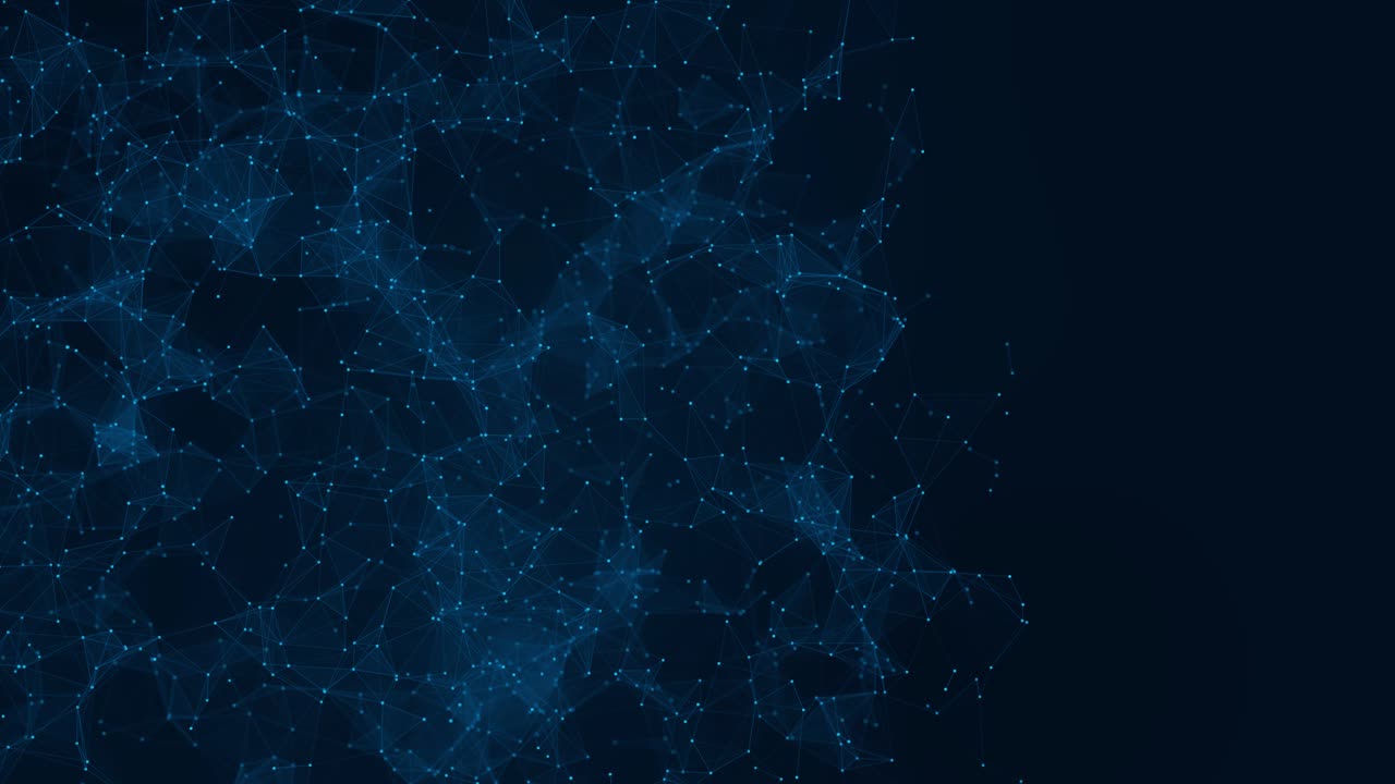 Abstract polygonal 4k background with connected lines and dots minimalistic geometric pattern