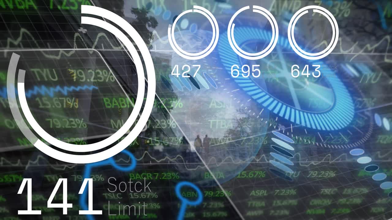 animación de manchas azules y escaneo de alcance sobre la cadena de adn