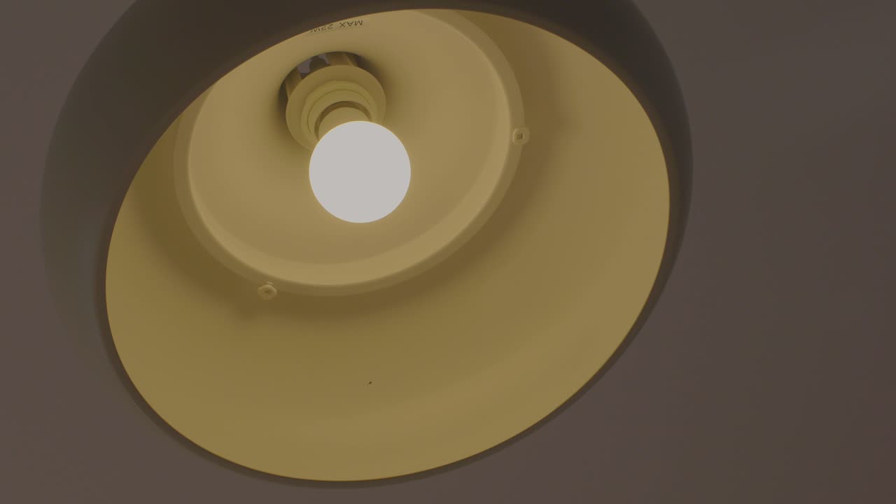 천장 조명 장치의 클로즈업