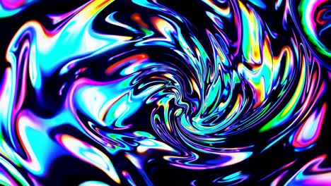 abstract iridescent liquid swirl