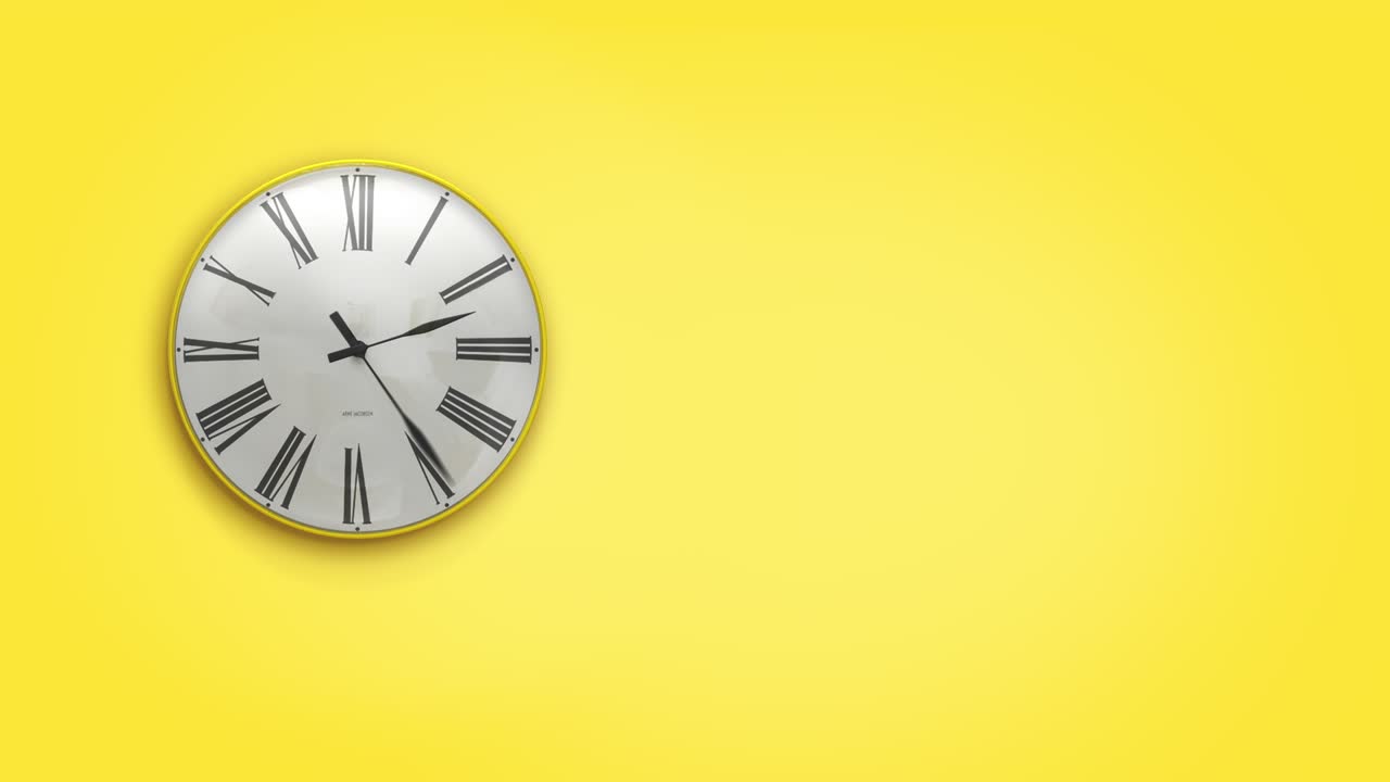 壁の時計 24時間 タイムラップ