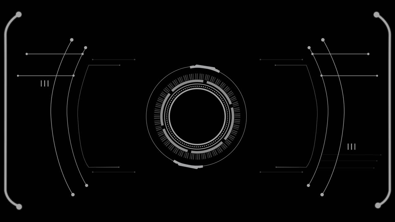 Digital hud elements futuristic technology cyber ui interface of sci fi and future tech game