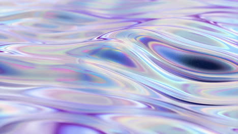 abstract iridescent wavy surface