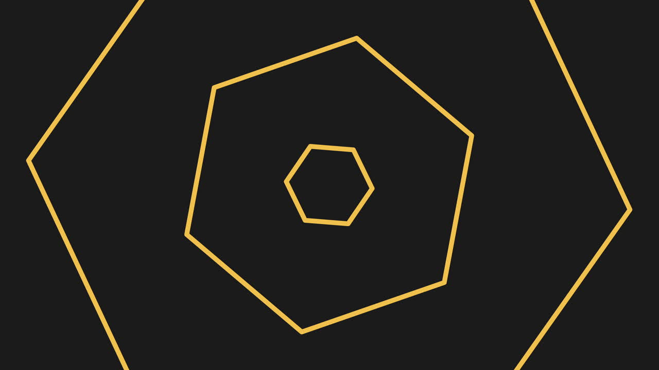 노란색 선과 육각형 패턴