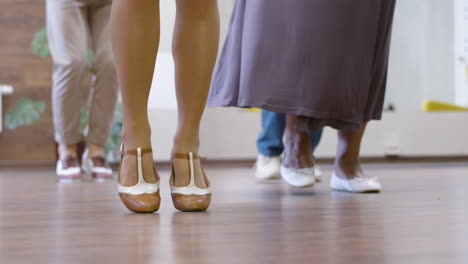 Close-up-of-a-woman-feet