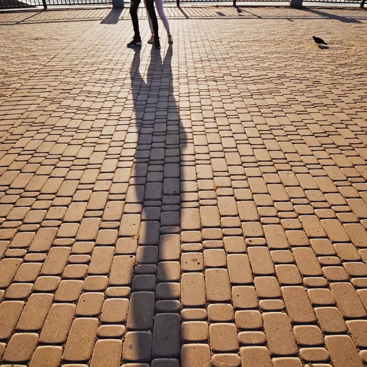 Couple in love having fun in city