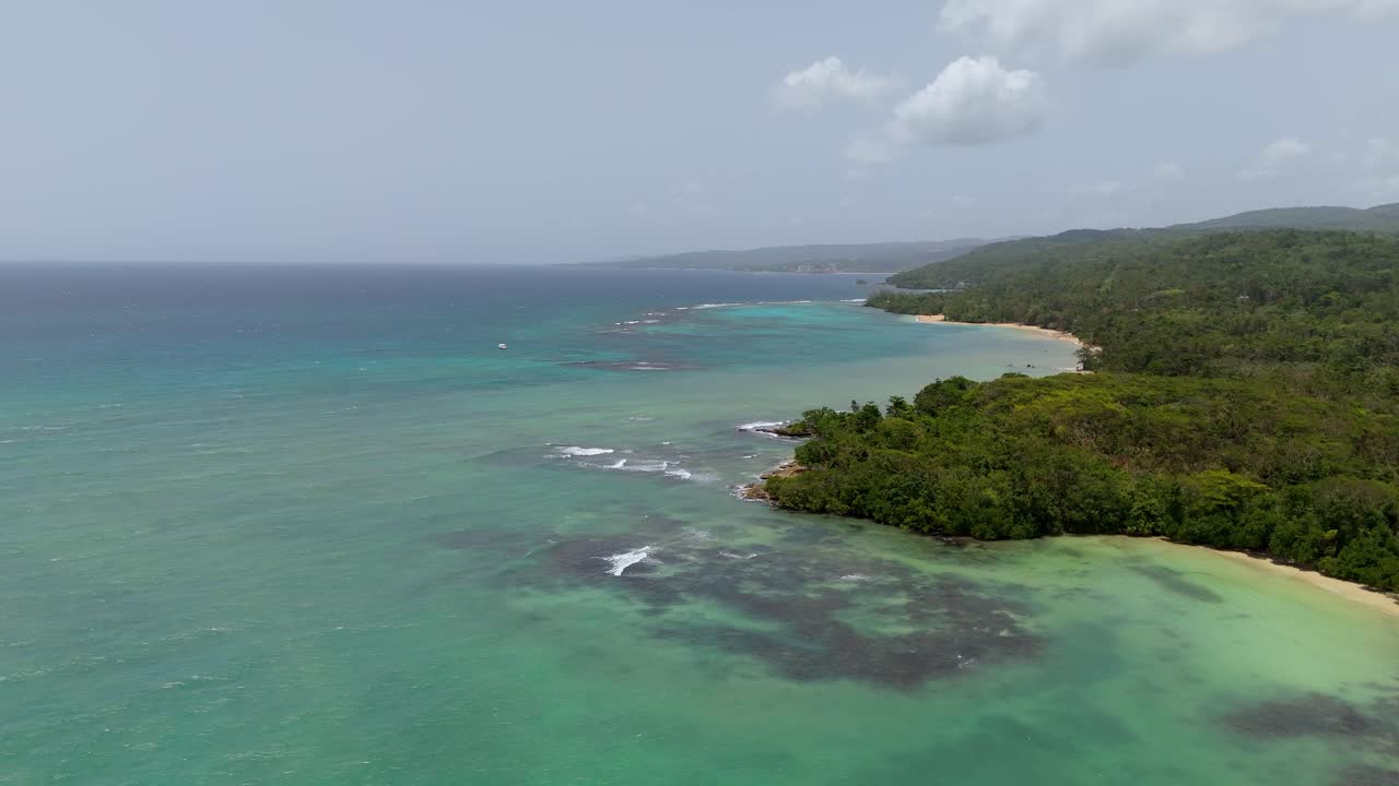 Beautiful Aerial View Of Jamaica Coast Line