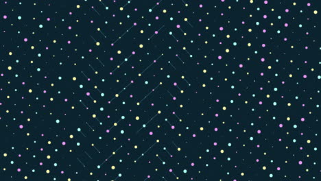 abstract dark blue background with scattered white dots