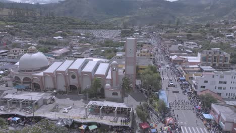 god earthquake religion ceremony parade with annual celebration people gathering in the steeet of ecuador