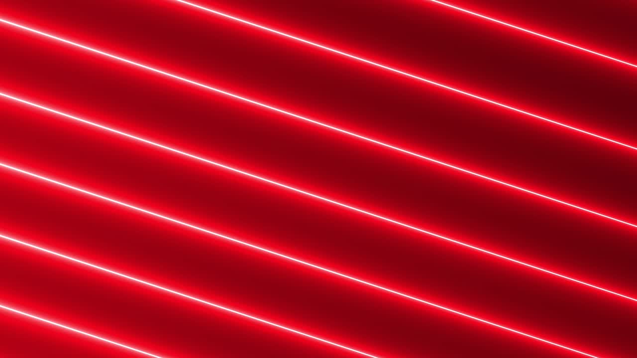 네온 조명 빛나는 미래의 트렌디한 빨간색 매없는 네온 빛 라인 기술 모션 배경