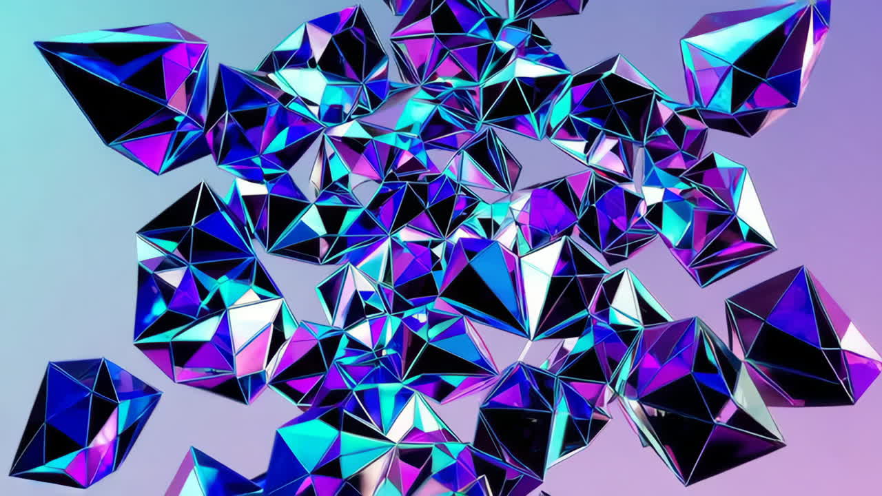 Abstract Geometric Crystal Shards