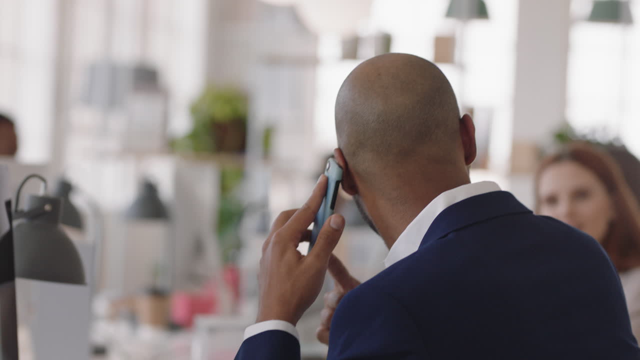 Premium stock video - Angry businessman using smartphone having phone ...