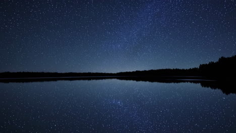 starry night reflection on a lake