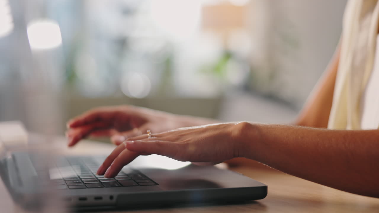 Woman Working on Laptop