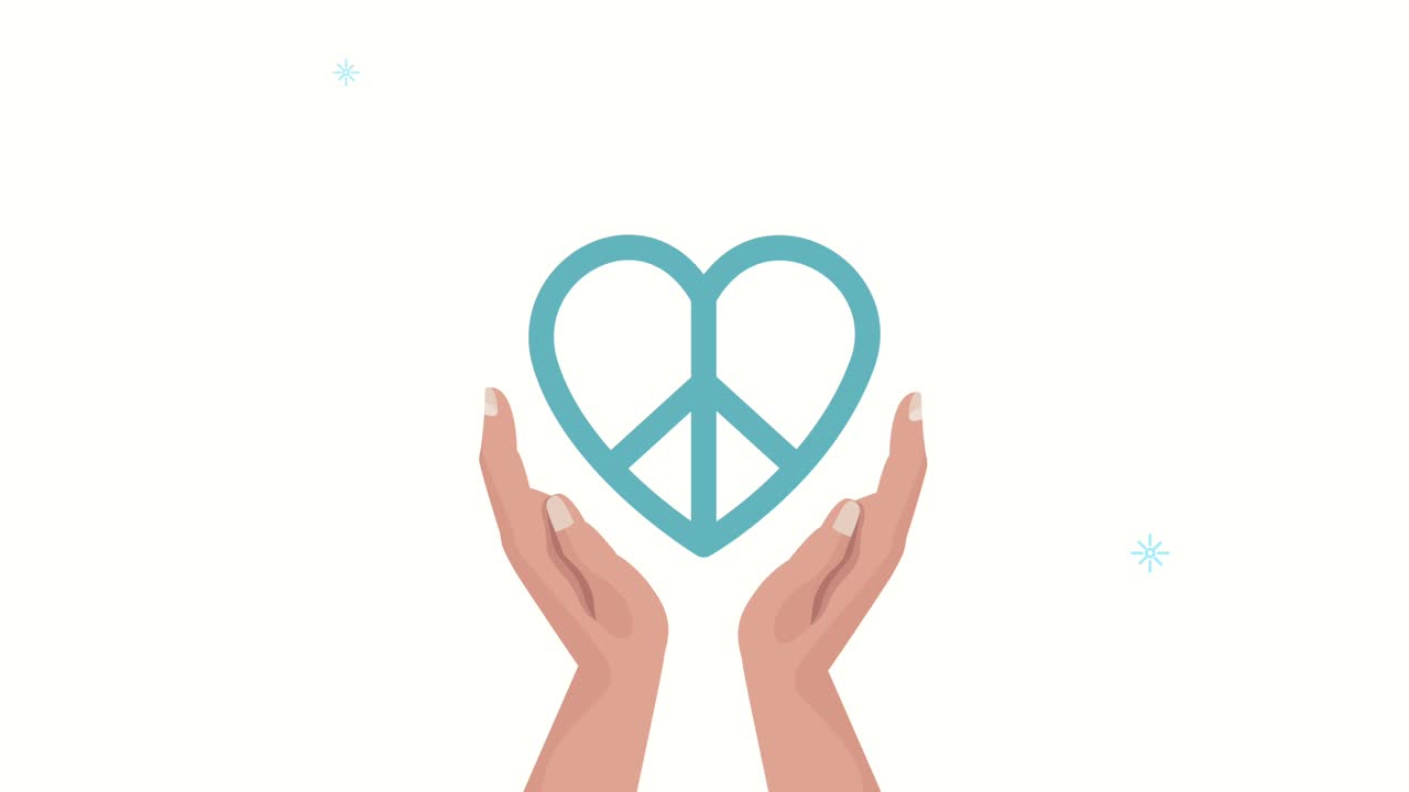 국제평화의 날 글씨와 마음