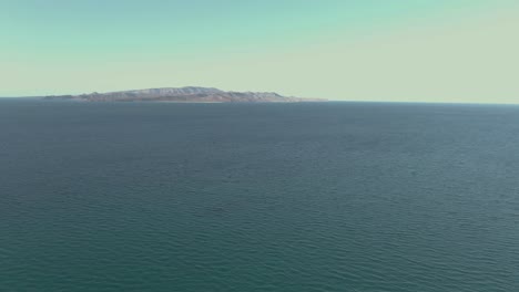 Espiritu-Santo-Island,-Aerial-View,-Baja-California-South-Mexico