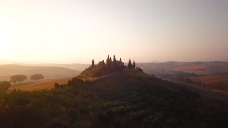 tranquil sunrise over tuscany