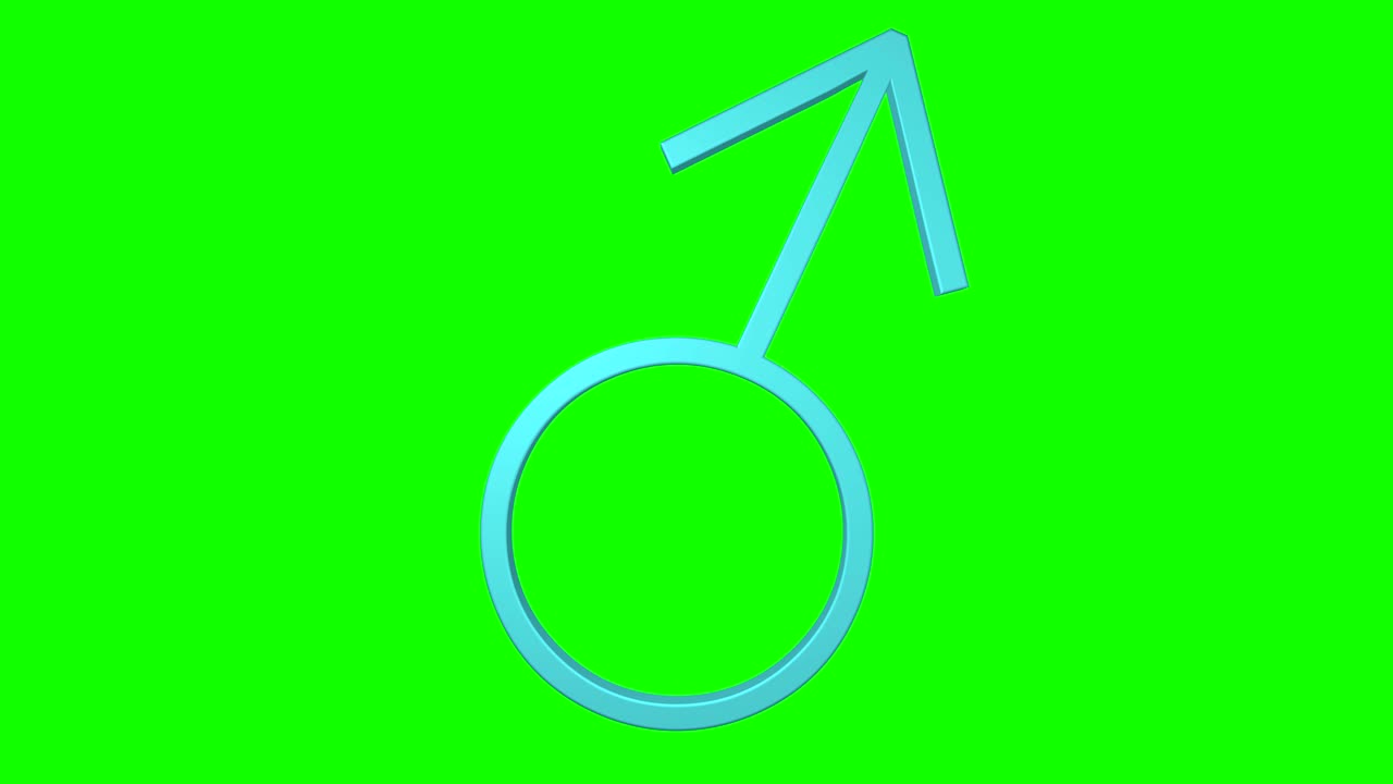 nota musical de bucle giratorio pantalla verde en 3d