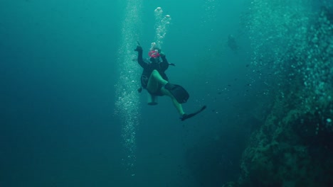 scuba diver's underwater adventure
