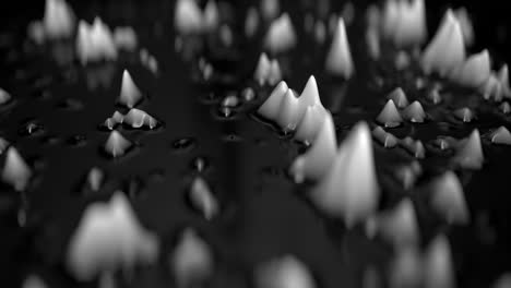 abstract black and white ferrofluid background