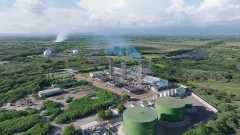 subestación de energía de monte río, azua en la república dominicana