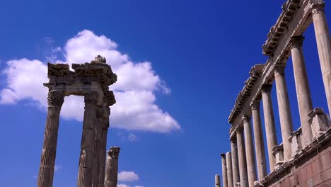 pergamon museum, the ruins of the ancient temple of trajan, turkey