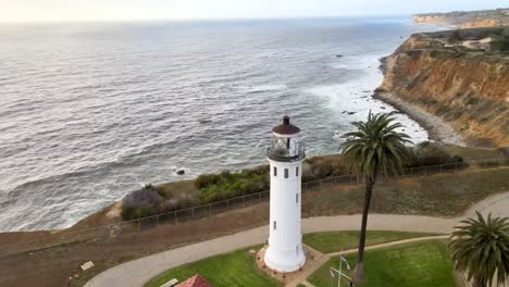 point vicente lighthouse at rancho palos verdes, california