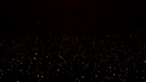 gold particles glitter background. loop animation