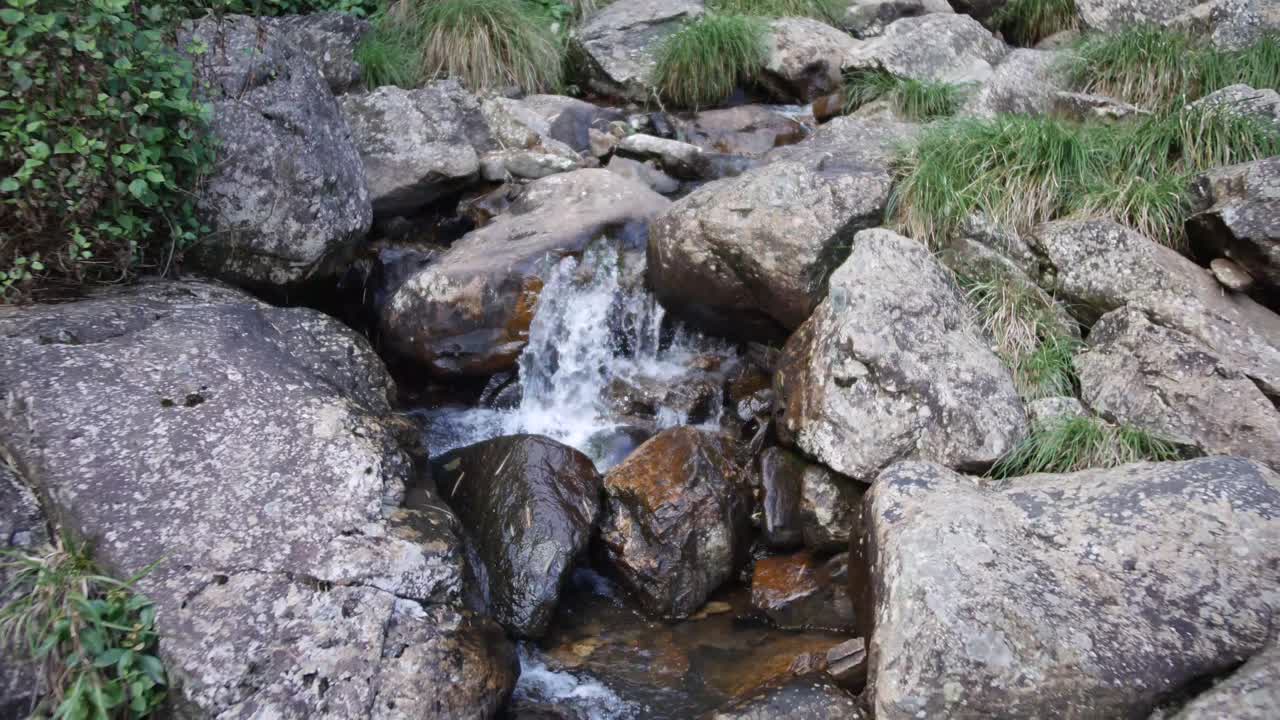 close up shot of an waterfall in Vietnam sapa, Asia